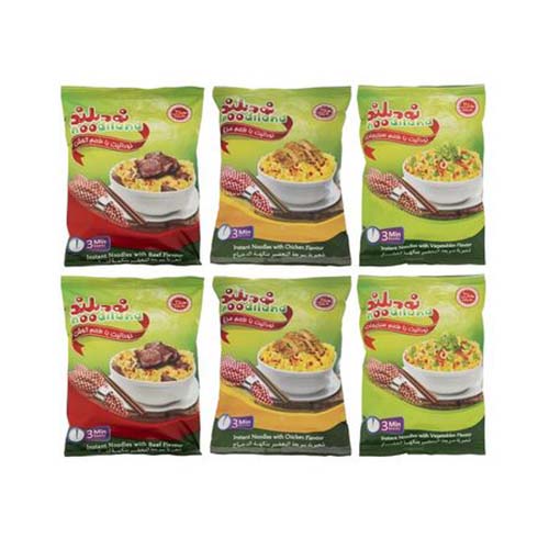 پک نودالیت سبزی 6 ع 75 گ نودیلند پک نودالیت سبزی 6 ع 75 گ نودیلند