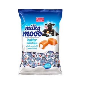 تافي کره اي با مغز شيري ميلکي 400 گ مووو شيرين عسل