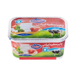 پنیر سفید نسبتا چرب ایرانی 400 گرمی قرمز D3 میهن