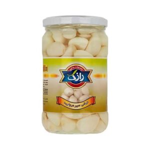 ترشی سیرمروارید660g شیشه رازک