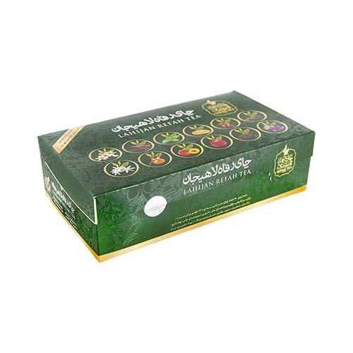 چای تی بگ سبز 12 طعم (60 عددی) 120 گرم رفاه لاهیجان چای تی بگ سبز 12 طعم (60 عددی) 120 گرم رفاه لاهیجان