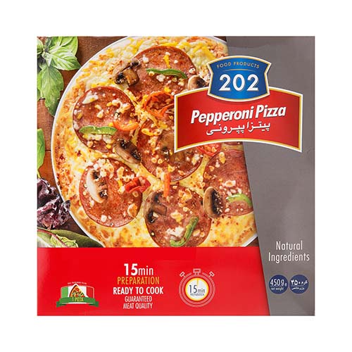 پیتزا پپرونی با نان ایتالیایی 450 گرم 202