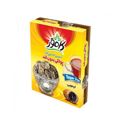 پولک لیمو امانی بدون قند و رژیمی150گرمی کامور