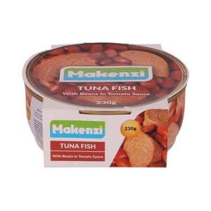 کنسرو ماهی تون با لوبیا چیتی در سس گوجه 230گ مکنزی