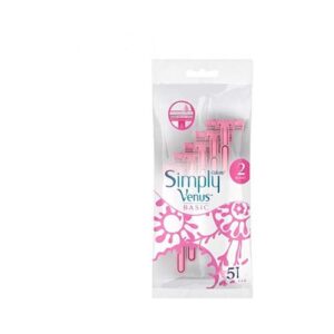 خودتراش 2 لبه سیمپلی ونوس بیسیک 5ع ژيلت