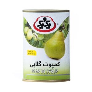 کمپوت گلابی درب آ.ب 410گ یک و یک