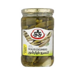 خیار شور سوپر ویژه شیشه 650گ یک و یک