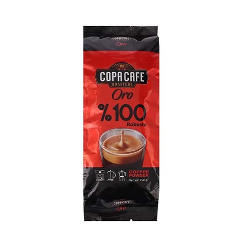 پودر قهوه کافه مدل اورو 100گ روبوستا کوپا پودر قهوه کافه مدل اورو 100گ روبوستا کوپا