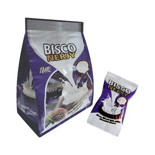 بیسکوئیت کاکائویی با کرم شکلاتی شیری بیسکو نرژی 230 گ نیلی تو شیرین وطن بیسکوئیت کاکائویی با کرم شکلاتی شیری بیسکو نرژی 230 گ نیلی تو شیرین وطن