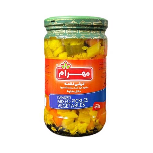 ترشی لقمه 650گ مهرام ترشی لقمه 650گ مهرام