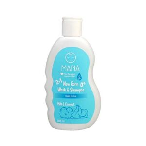 شامپو بچه سر و بدن شیر و نارگیل 200ml مانا