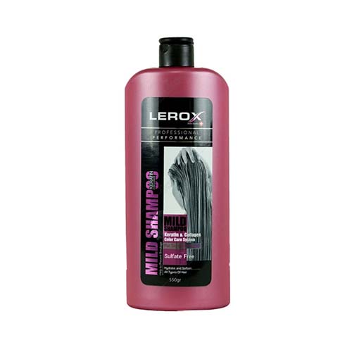 شامپو موی سر بدون سولفات کراتینه و کلاژن 550گ FREE SULFATE لروکس