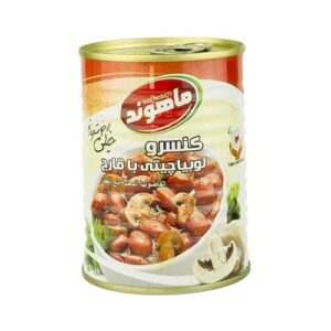 کنسرو لوبیا چیتی با قارچ 350گ ماهوند