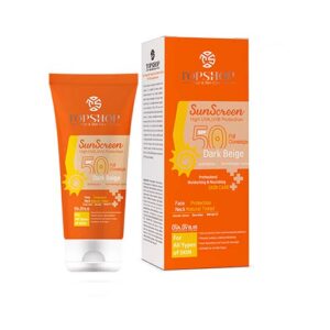 ضد آفتاب رنگی spf50 بژ تیره50م تاپ شاپ