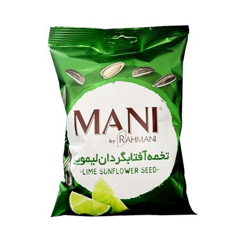تخمه آفتابگردان دورسفید لیمویی 100گرم مانی