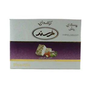 گز لقمه 28% مغز پسته و بادام سلفونی 400گ خرسند