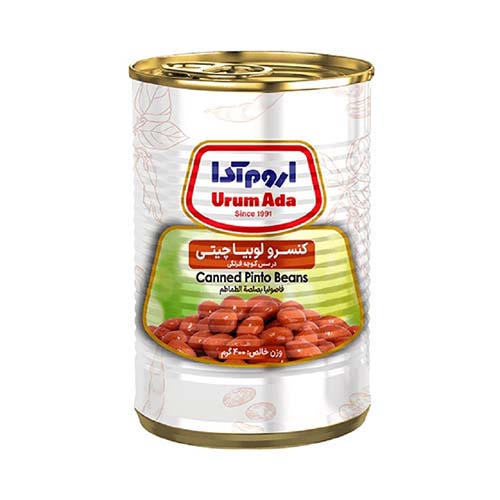 کنسرو خوراک لوبیا 390گ قوطی اروم آدا