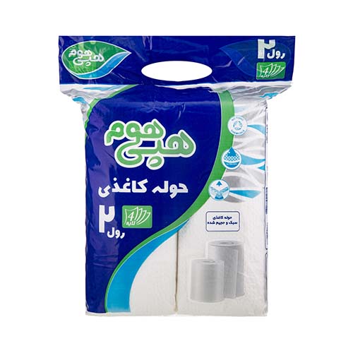 دستمال حوله کاغذی 2رول هپی هوم دستمال حوله کاغذی 2رول هپی هوم