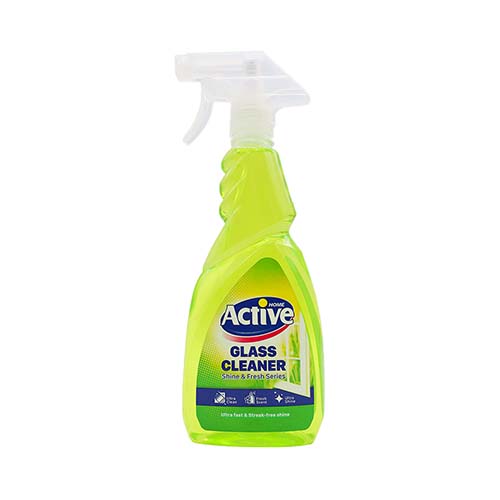 پاک کننده سطوح شیشه ای 500میلی لیتر سبز shine & fresh اکتیو پاک کننده سطوح شیشه ای 500میلی لیتر سبز shine & fresh اکتیو