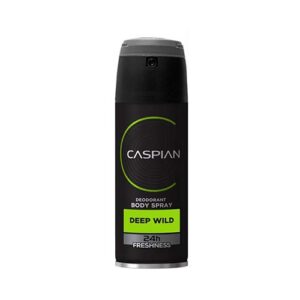 اسپری دئودرانت مردانه با کپ چرخشی وگا 150میلی لیتری DEEP WILD کاسپین
