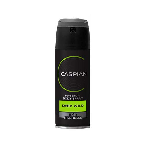 اسپری دئودرانت مردانه با کپ چرخشی وگا 150میلی لیتری DEEP WILD کاسپین