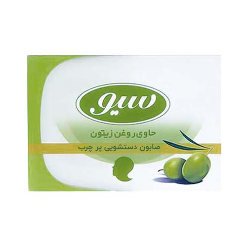 صابون دستشویی زیتون وروغن بادام 125گ سیو صابون دستشویی زیتون وروغن بادام 125گ سیو