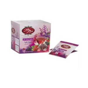 دمنوش مخلوط میوه ای توت ها و چای ترش 12ع سحرخیز
